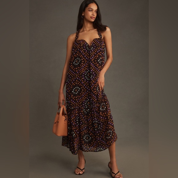 Anthropologie Dresses & Skirts - ✨ Anthropologie Sleeveless Chiffon Midi Dress M